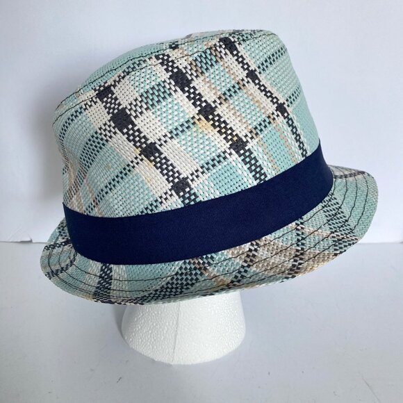 Tampa Bay Rays MLB Blue Plaid Fedora Hat Souvenir With Embroidered Star Logo - Picture 4 of 8